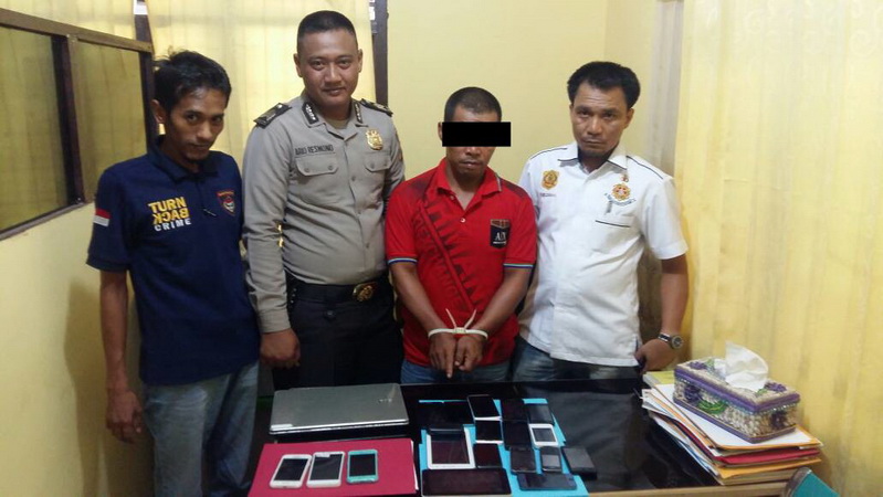 Polsek Bangkinang Barat Tangkap Pelaku Pencurian